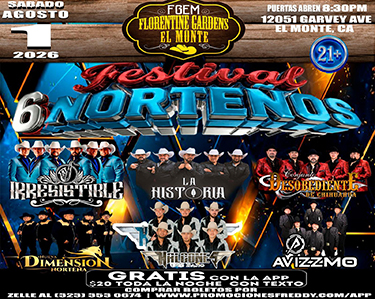 PromocionesFreddy | Tickets Express | Irresistible • La Historia • Conjunto Desobediente de Chihuahua • Nueva Dimension Norteña • Halcones del Bajio • Avizzmo