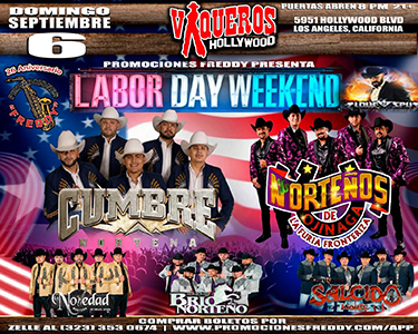0906small Promociones Freddy | Tickets Express | La Novedad Norteña • Conjunto Brio Norteño • Salcido Norte
