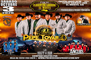1003small Promociones Freddy | Tickets Express | Pepe Tovar y Sus Chacales • La Serie • La Historia • Los Anguis